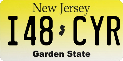 NJ license plate I48CYR
