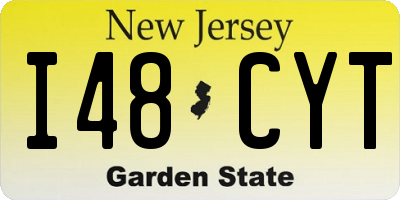 NJ license plate I48CYT