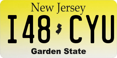NJ license plate I48CYU