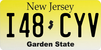 NJ license plate I48CYV