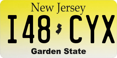NJ license plate I48CYX