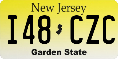 NJ license plate I48CZC