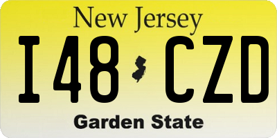 NJ license plate I48CZD