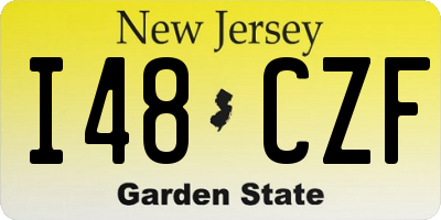 NJ license plate I48CZF
