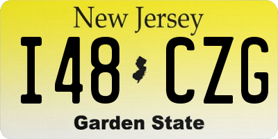 NJ license plate I48CZG