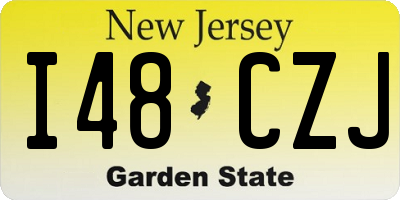 NJ license plate I48CZJ