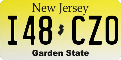 NJ license plate I48CZO