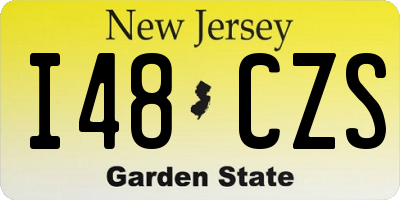 NJ license plate I48CZS
