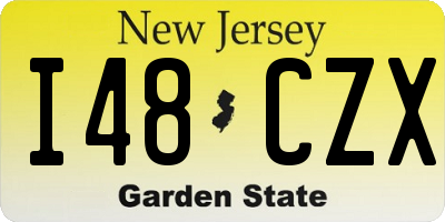 NJ license plate I48CZX