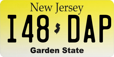 NJ license plate I48DAP