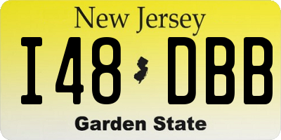 NJ license plate I48DBB