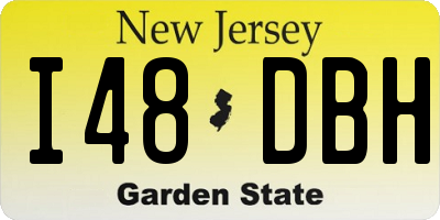 NJ license plate I48DBH