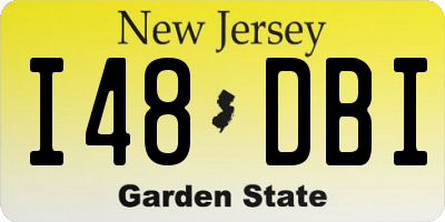 NJ license plate I48DBI