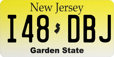NJ license plate I48DBJ
