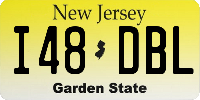 NJ license plate I48DBL