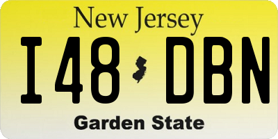 NJ license plate I48DBN