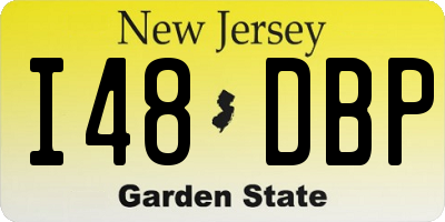 NJ license plate I48DBP