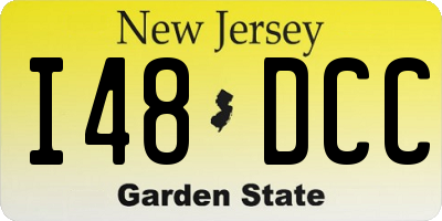 NJ license plate I48DCC