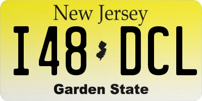 NJ license plate I48DCL