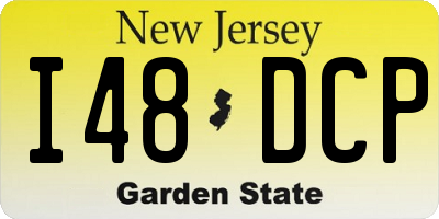 NJ license plate I48DCP