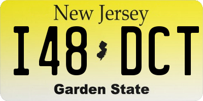NJ license plate I48DCT