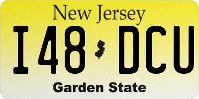 NJ license plate I48DCU