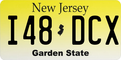 NJ license plate I48DCX