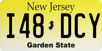 NJ license plate I48DCY