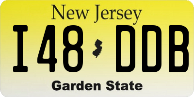 NJ license plate I48DDB