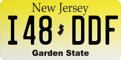 NJ license plate I48DDF
