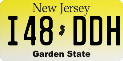 NJ license plate I48DDH
