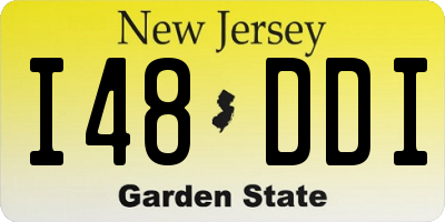 NJ license plate I48DDI