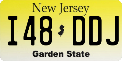 NJ license plate I48DDJ