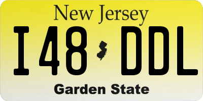 NJ license plate I48DDL