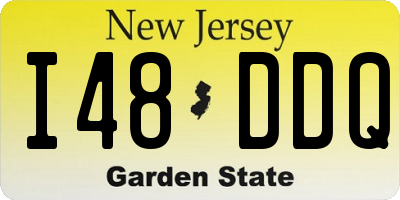 NJ license plate I48DDQ
