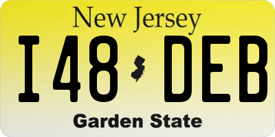 NJ license plate I48DEB