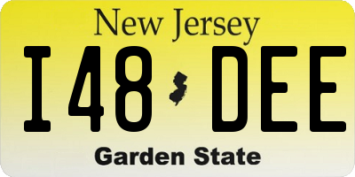 NJ license plate I48DEE