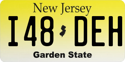 NJ license plate I48DEH