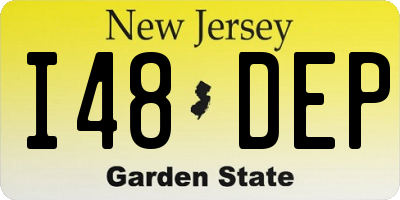 NJ license plate I48DEP