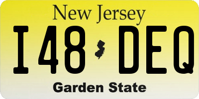 NJ license plate I48DEQ