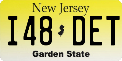 NJ license plate I48DET