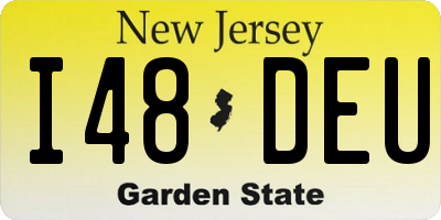 NJ license plate I48DEU