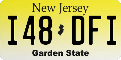 NJ license plate I48DFI