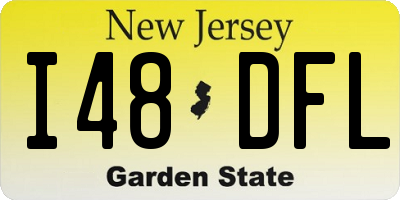 NJ license plate I48DFL