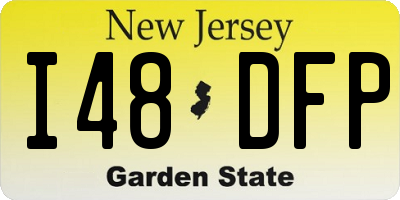 NJ license plate I48DFP
