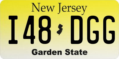 NJ license plate I48DGG