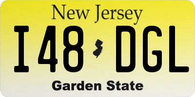 NJ license plate I48DGL