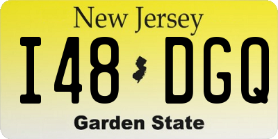 NJ license plate I48DGQ