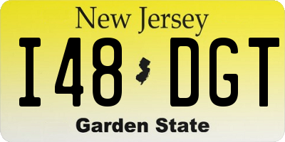 NJ license plate I48DGT