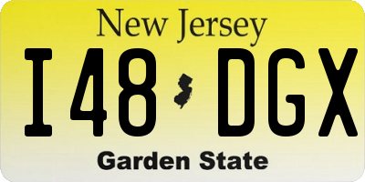 NJ license plate I48DGX
